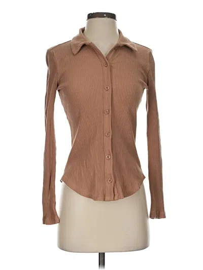 Pre-owned Calvin Klein Jeans Est.1978 Calvin Klein Jeans Long Sleeve Blouse In Brown
