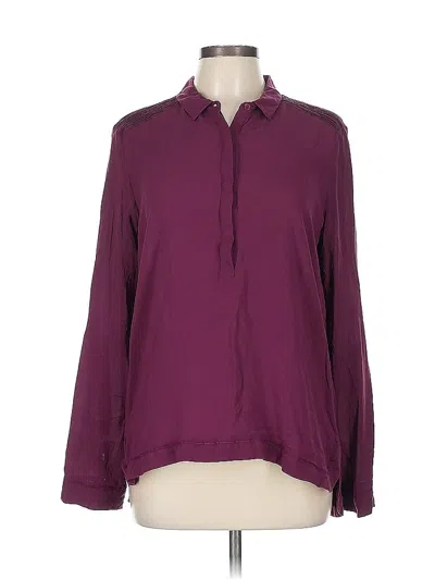 Pre-owned Calvin Klein Jeans Est.1978 Calvin Klein Jeans Long Sleeve Blouse In Burgundy