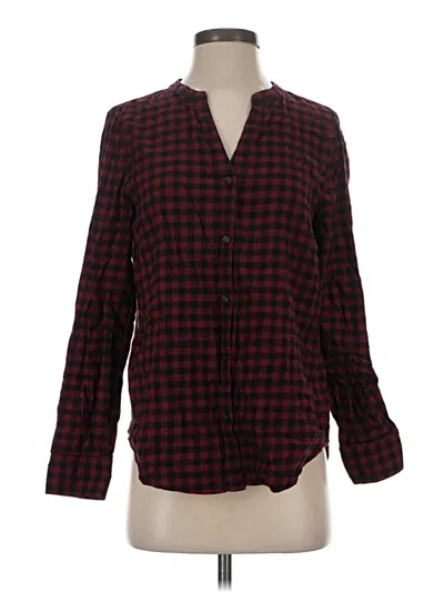 Pre-owned Calvin Klein Jeans Est.1978 Calvin Klein Jeans Long Sleeve Blouse In Burgundy