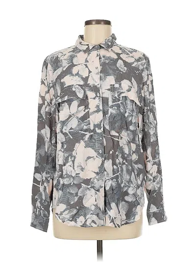 Pre-owned Calvin Klein Jeans Est.1978 Calvin Klein Jeans Long Sleeve Blouse In Gray