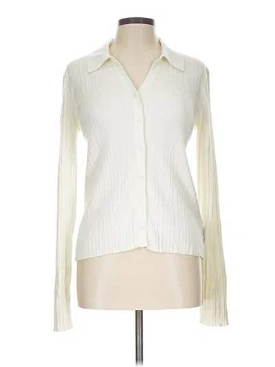 Pre-owned Calvin Klein Jeans Est.1978 Calvin Klein Jeans Long Sleeve Blouse In Ivory