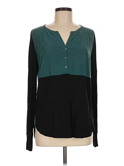 Pre-owned Calvin Klein Jeans Est.1978 Calvin Klein Jeans Long Sleeve Blouse In Teal
