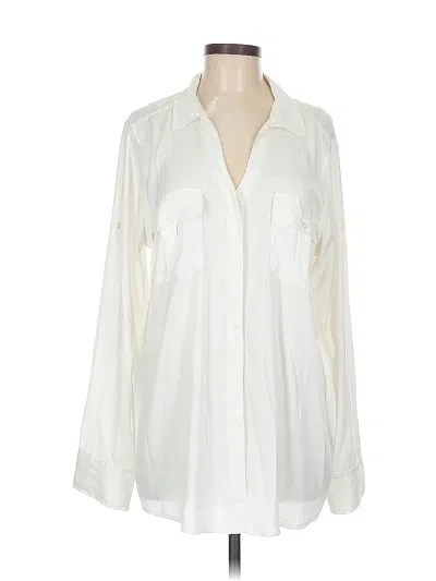 Pre-owned Calvin Klein Jeans Est.1978 Calvin Klein Jeans Long Sleeve Blouse In White