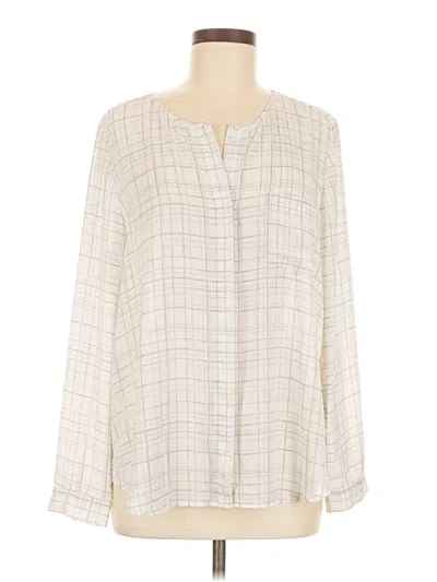 Pre-owned Calvin Klein Jeans Est.1978 Calvin Klein Jeans Long Sleeve Blouse In White