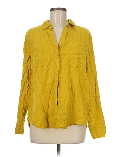 Pre-owned Calvin Klein Jeans Est.1978 Calvin Klein Jeans Long Sleeve Blouse In Yellow