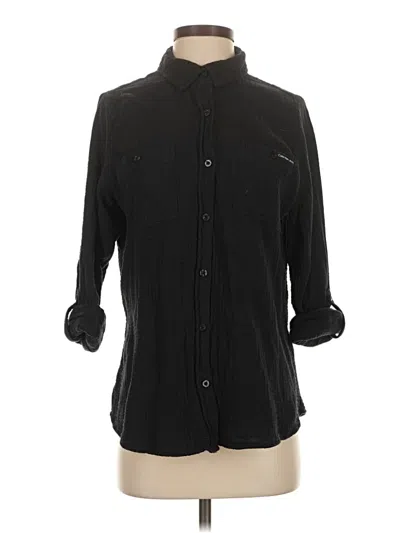 Pre-owned Calvin Klein Jeans Est.1978 Calvin Klein Jeans Long Sleeve Button Down Shirt In Black