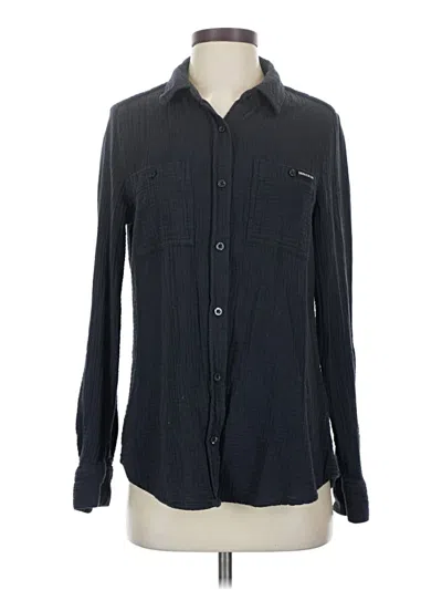 Pre-owned Calvin Klein Jeans Est.1978 Calvin Klein Jeans Long Sleeve Button Down Shirt In Black