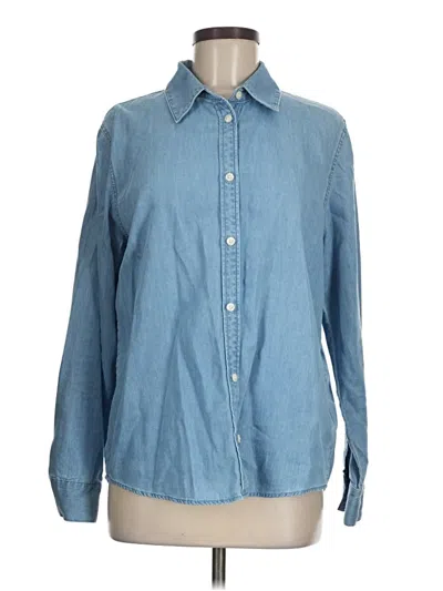 Pre-owned Calvin Klein Jeans Est.1978 Calvin Klein Jeans Long Sleeve Button Down Shirt In Blue