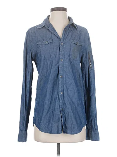 Pre-owned Calvin Klein Jeans Est.1978 Calvin Klein Jeans Long Sleeve Button Down Shirt In Blue