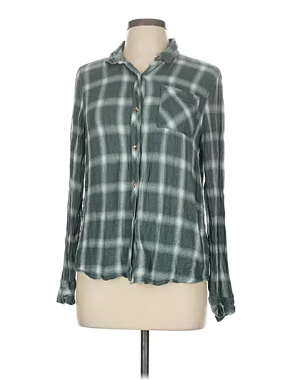 Pre-owned Calvin Klein Jeans Est.1978 Calvin Klein Jeans Long Sleeve Button Down Shirt In Green