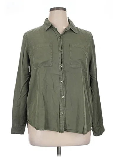 Pre-owned Calvin Klein Jeans Est.1978 Calvin Klein Jeans Long Sleeve Button Down Shirt In Green