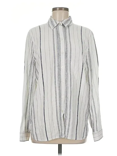 Pre-owned Calvin Klein Jeans Est.1978 Calvin Klein Jeans Long Sleeve Button Down Shirt In Silver