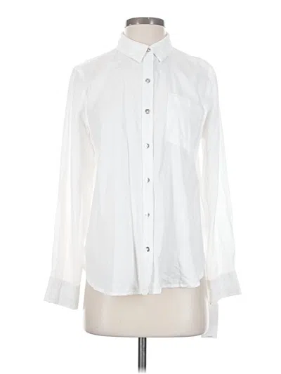 Calvin Klein Jeans Est.1978 Calvin Klein Jeans Long Sleeve Button Down Shirt In White