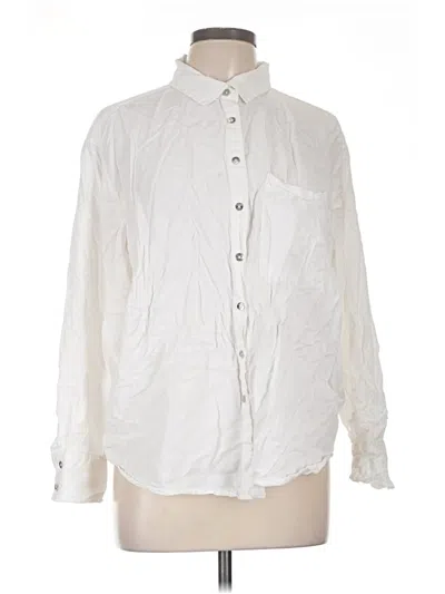 Pre-owned Calvin Klein Jeans Est.1978 Calvin Klein Jeans Long Sleeve Button Down Shirt In White