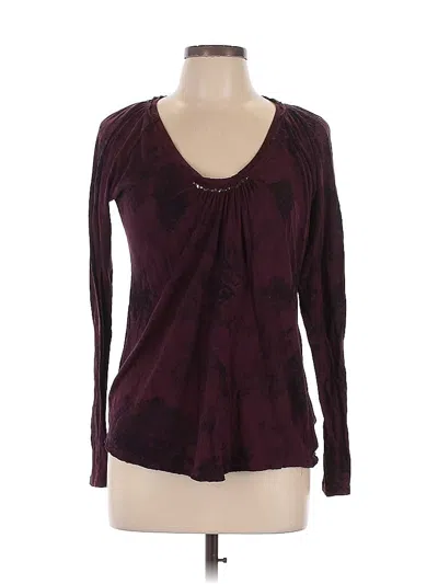 Pre-owned Calvin Klein Jeans Est.1978 Calvin Klein Jeans Long Sleeve Top In Burgundy