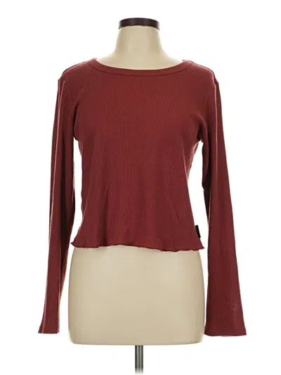 Pre-owned Calvin Klein Jeans Est.1978 Calvin Klein Jeans Long Sleeve T-shirt In Burgundy
