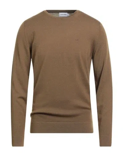 Calvin Klein Jeans Est.1978 Calvin Klein Jeans Man Sweater Khaki Size M Merino Wool