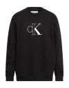 Calvin Klein Jeans Est.1978 Calvin Klein Jeans Man Sweatshirt Black Size Xxl Cotton, Polyester