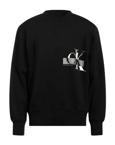 Calvin Klein Jeans Est.1978 Calvin Klein Jeans Man Sweatshirt Black Size Xl Cotton, Polyester, Elastane