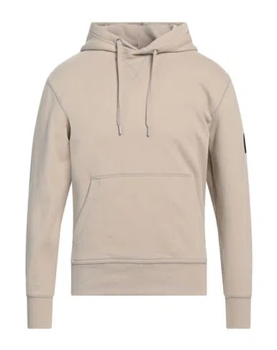 Calvin Klein Jeans Est.1978 Calvin Klein Jeans Man Sweatshirt Khaki Size Xs Cotton, Elastane In Beige