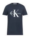 Calvin Klein Jeans Est.1978 Calvin Klein Jeans Man T-shirt Midnight Blue Size Xl Cotton In Blue