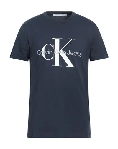 Calvin Klein Jeans Est.1978 Calvin Klein Jeans Man T-shirt Midnight Blue Size Xl Cotton