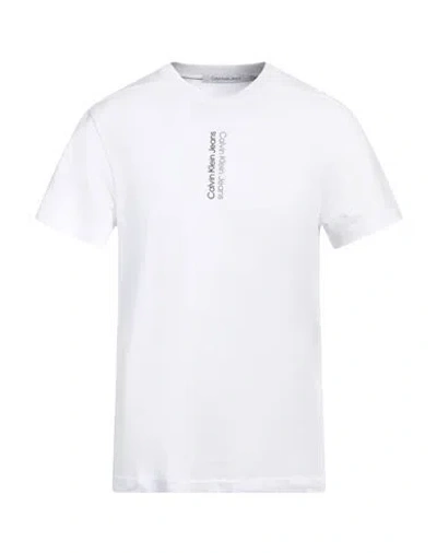 Calvin Klein Jeans Est.1978 Calvin Klein Jeans Man T-shirt White Size S Cotton In White