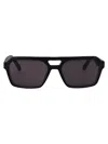 Calvin Klein Jeans Est.1978 Calvin Klein Jeans Matte Black Acetate Sunglasses In Black