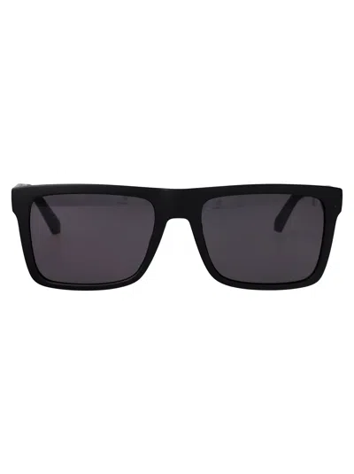 Calvin Klein Jeans Est.1978 Calvin Klein Jeans Matte Black Injected Sunglasses In Gray