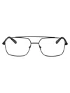 Calvin Klein Jeans Est.1978 Calvin Klein Jeans Matte Black Metal Glasses In Metallic