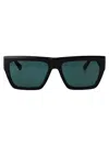 Calvin Klein Jeans Est.1978 Calvin Klein Jeans Matte Black Metal Sunglasses In Black