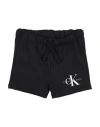 Calvin Klein Jeans Est.1978 Babies' Calvin Klein Jeans Newborn Boy Shorts & Bermuda Shorts Black Size 3 Cotton, Elastane