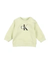 Calvin Klein Jeans Est.1978 Calvin Klein Jeans Newborn Boy Sweatshirt Light Green Size 0 Cotton, Elastane