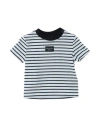 CALVIN KLEIN JEANS EST.1978 CALVIN KLEIN JEANS NEWBORN BOY T-SHIRT BLACK SIZE 3 COTTON, ELASTANE