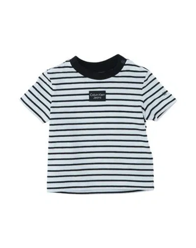 Calvin Klein Jeans Est.1978 Babies' Calvin Klein Jeans Newborn Boy T-shirt Black Size 3 Cotton, Elastane