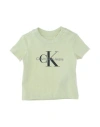 Calvin Klein Jeans Est.1978 Babies' Calvin Klein Jeans Newborn Boy T-shirt Green Size 0 Cotton, Elastane