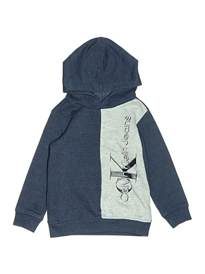 Pre-owned Calvin Klein Jeans Est.1978 Kids' Calvin Klein Jeans Pullover Hoodie In Blue