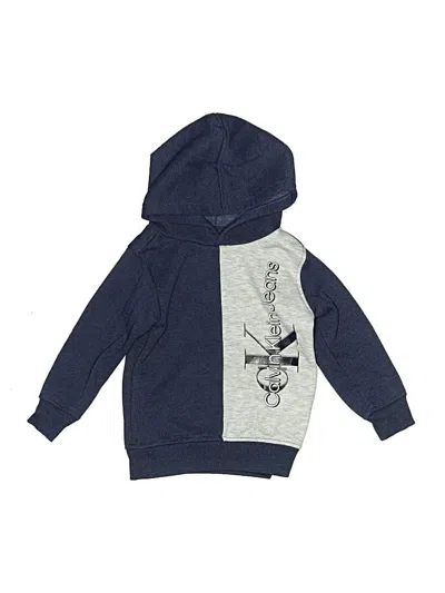 Pre-owned Calvin Klein Jeans Est.1978 Kids' Calvin Klein Jeans Pullover Hoodie In Blue