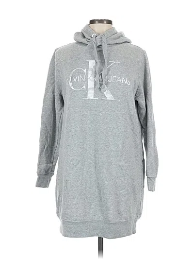 Pre-owned Calvin Klein Jeans Est.1978 Calvin Klein Jeans Pullover Hoodie In Gray