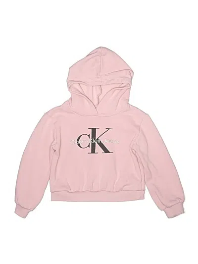 Pre-owned Calvin Klein Jeans Est.1978 Kids' Calvin Klein Jeans Pullover Hoodie In Pink