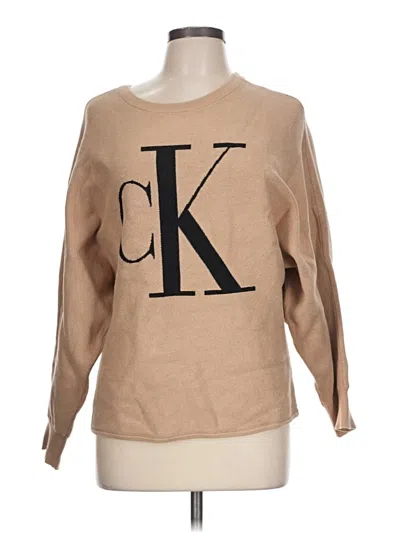 Pre-owned Calvin Klein Jeans Est.1978 Calvin Klein Jeans Pullover Sweater In Tan