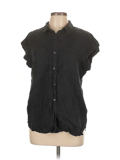 Pre-owned Calvin Klein Jeans Est.1978 Calvin Klein Jeans Short Sleeve Blouse In Black