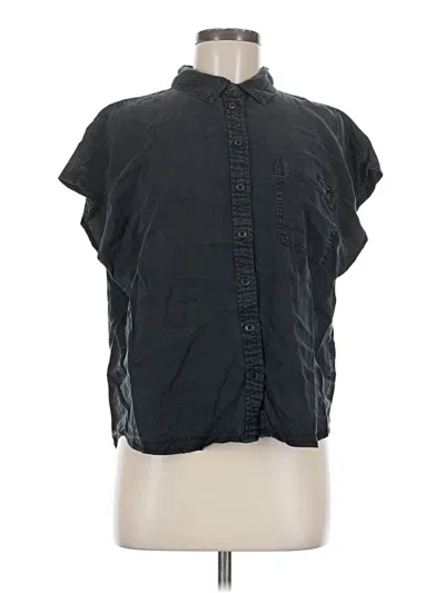 Pre-owned Calvin Klein Jeans Est.1978 Calvin Klein Jeans Short Sleeve Blouse In Black