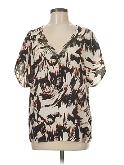 Pre-owned Calvin Klein Jeans Est.1978 Calvin Klein Jeans Short Sleeve Blouse In Brown