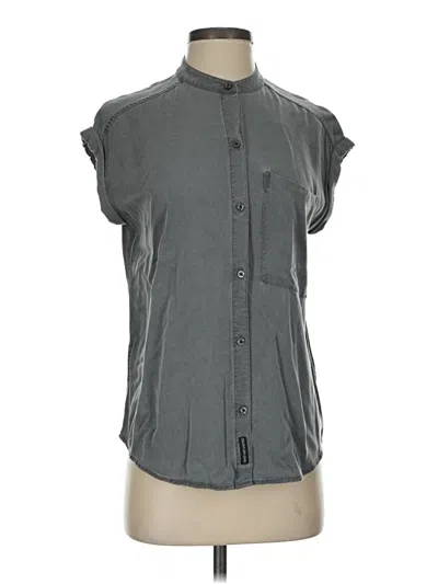 Pre-owned Calvin Klein Jeans Est.1978 Calvin Klein Jeans Short Sleeve Blouse In Gray