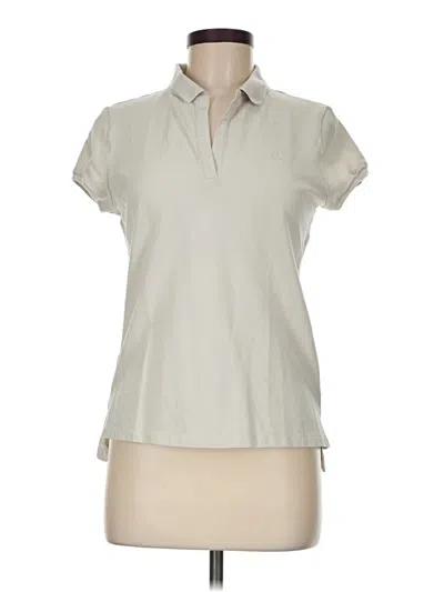 Pre-owned Calvin Klein Jeans Est.1978 Calvin Klein Jeans Short Sleeve Blouse In Ivory