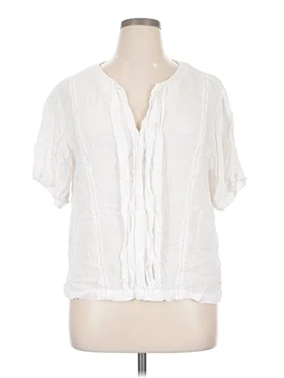 Pre-owned Calvin Klein Jeans Est.1978 Calvin Klein Jeans Short Sleeve Blouse In White