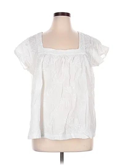 Pre-owned Calvin Klein Jeans Est.1978 Calvin Klein Jeans Short Sleeve Blouse In White