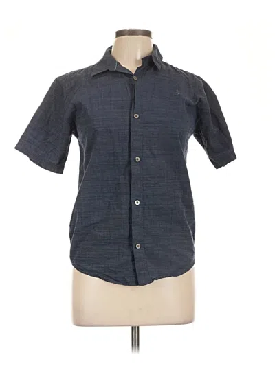 Pre-owned Calvin Klein Jeans Est.1978 Calvin Klein Jeans Short Sleeve Button Down Shirt In Gray