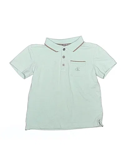 Pre-owned Calvin Klein Jeans Est.1978 Kids' Calvin Klein Jeans Short Sleeve Polo In Green